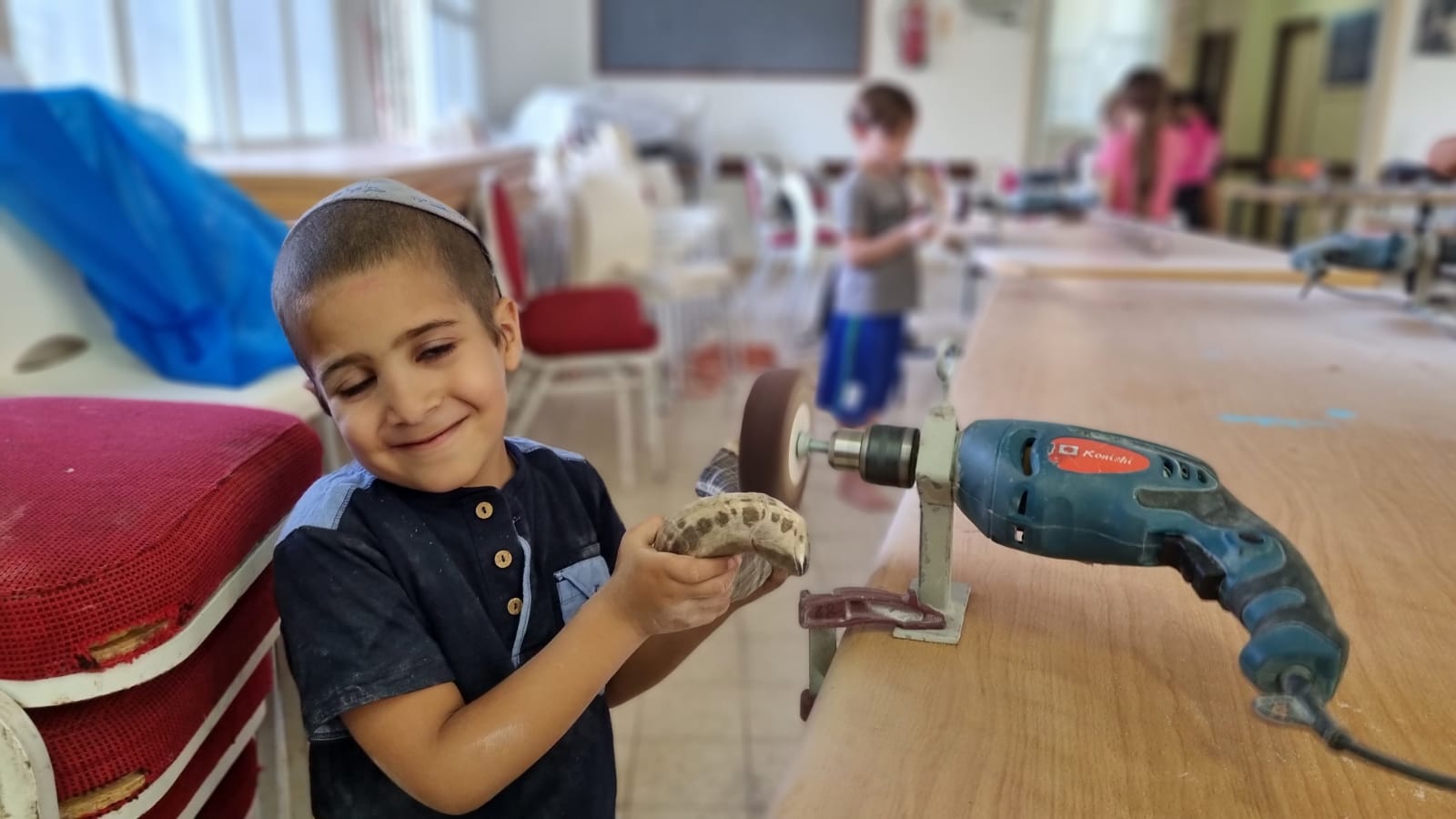 הכנת שופר לילדים