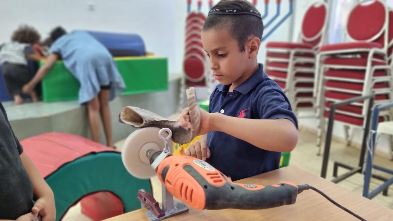הכנת שופר לילדים